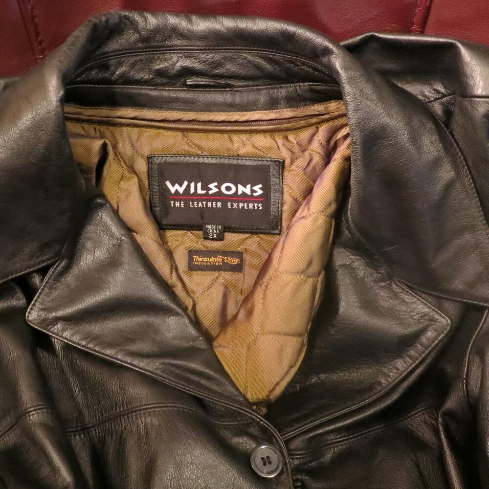wilson leather jacket 2xl mens